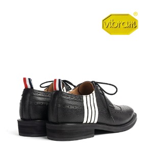 Men&#039;s handmade shoes TB stripe Wingtip